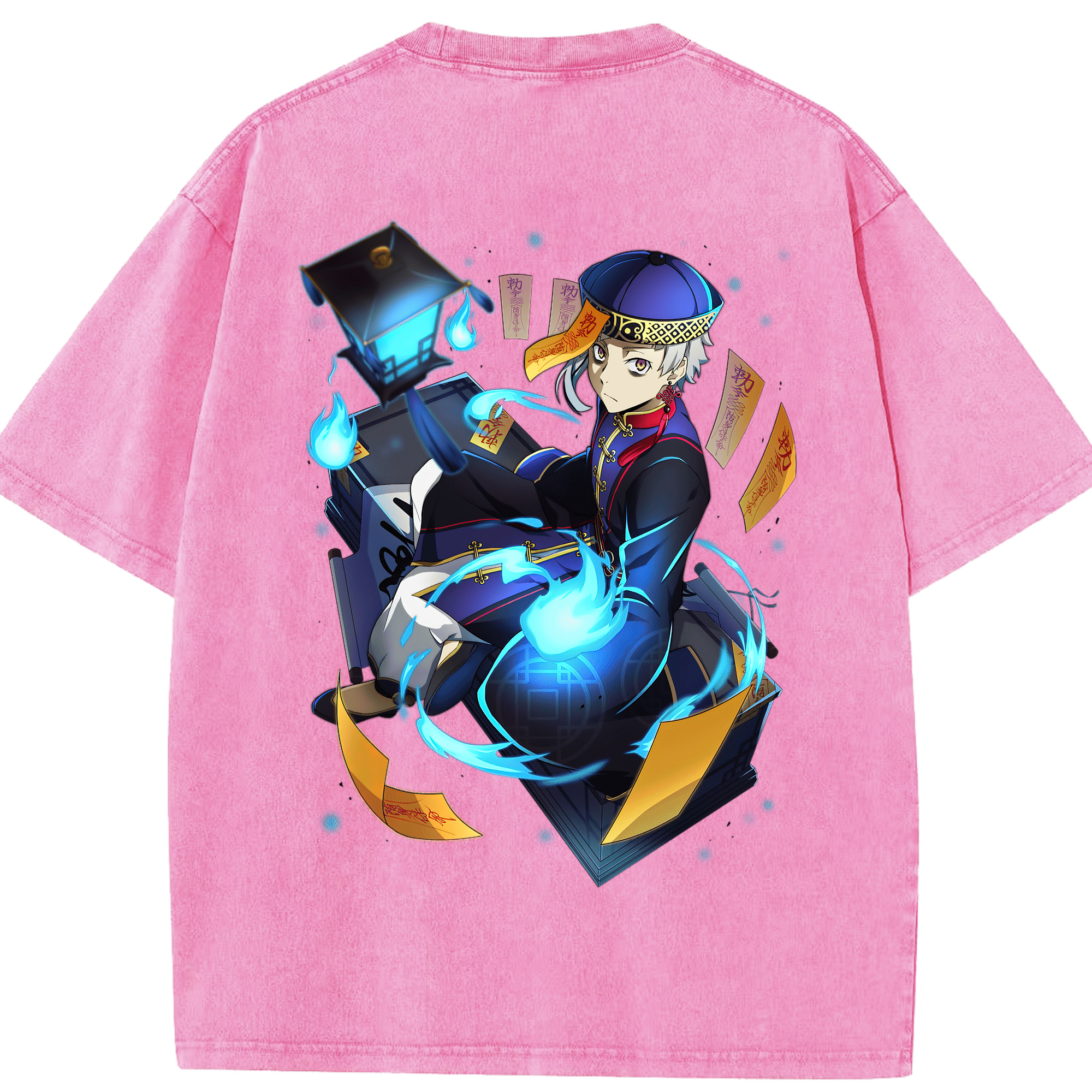 （画像用） 文豪ストレイドッグス Bungo Stray Dogs 綿100% ヴィンテージ風 半袖Tシャツ（背面プリント）